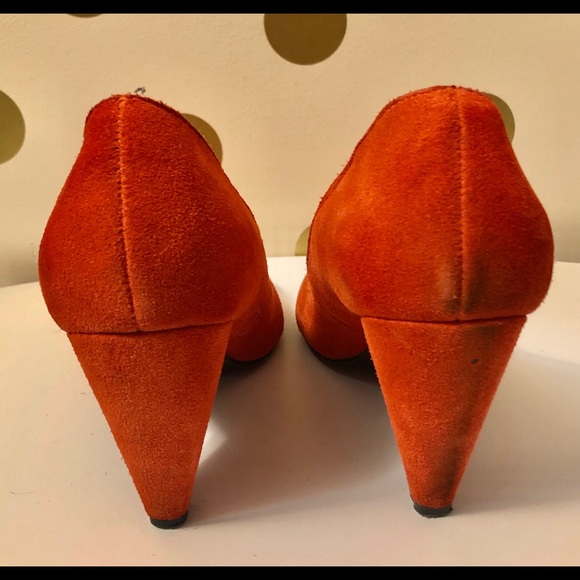 Urban Outfitters – Orange Suede Heels - Picture 5 of 8